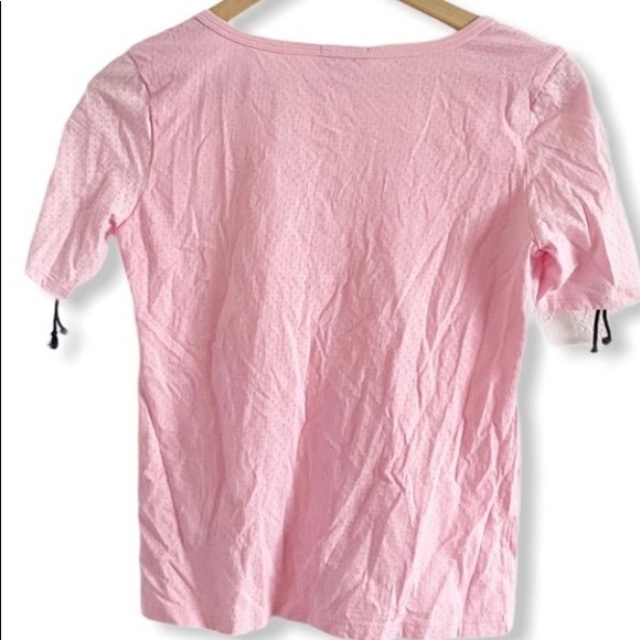 Agent Provocateur lg pink cotton crop top vintage - Picture 2 of 4